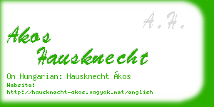 akos hausknecht business card